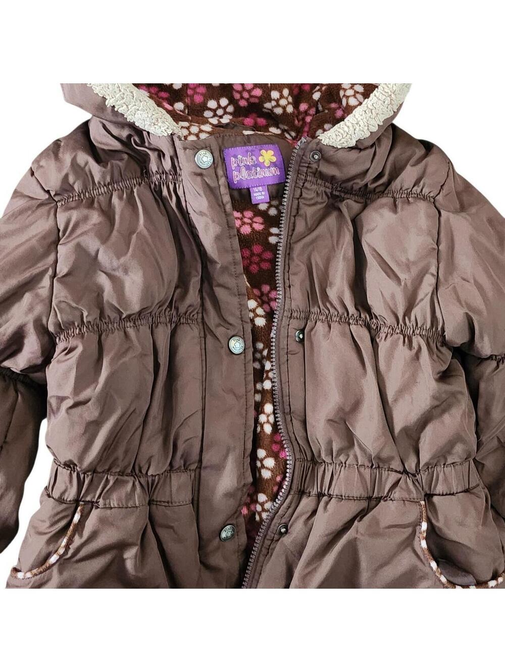 Pink Platinum Women's Brown and Pink Coat